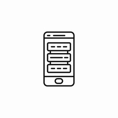 mobile form fields icon sign vector