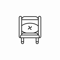 simple chair furniture icon sign vector