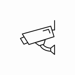 surveillance camera system icon sign vector