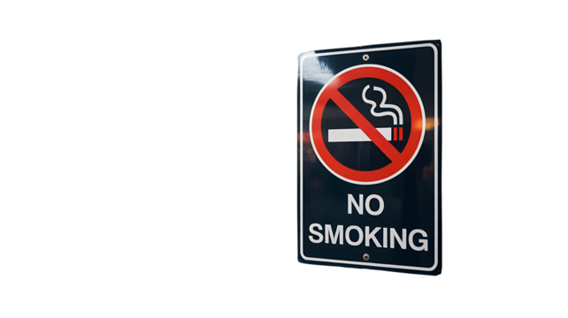 No smoking sign isolated on white background symbol of health safety and public awareness for smoke free area  
