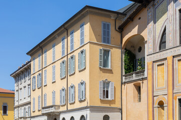 old European houses on the main street of the old town
