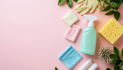 frame seperangkat alat kebersihan