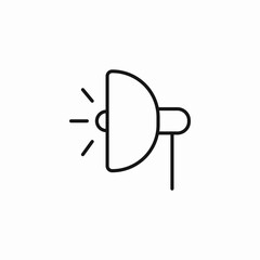 spotlight lighting equipment icon sign vector