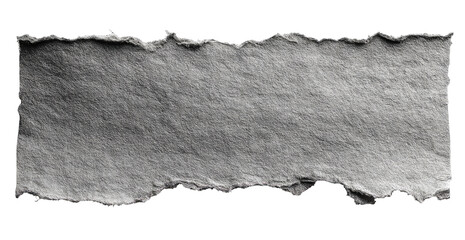 Ripped gray paper strip