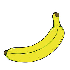 banana isolated on white background