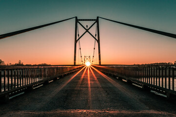 bridge at sunset