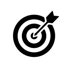 Target with arrow in center