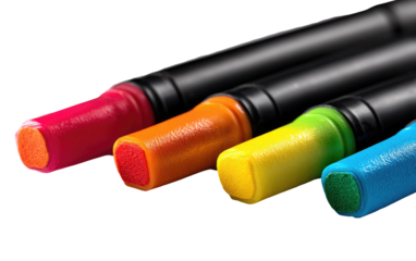 Close-up of colorful cosmetic sticks