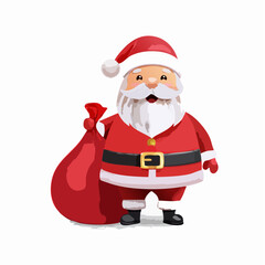 Weihnachtsmann mit Geschenksack