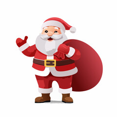 Weihnachtsmann mit Geschenksack