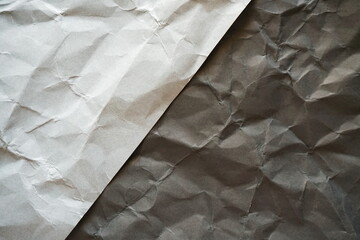 wrinkled paper texture background, black and grey paper overlay background