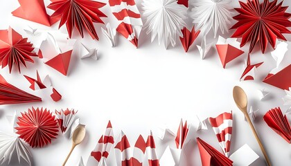 Fototapeta premium Paper folding shows independence spirit.