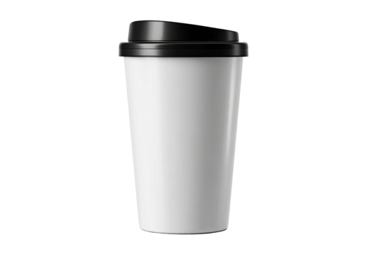 A white travel mug with a black lid (1)