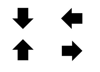 Arrow sign vector image, arrow button image.