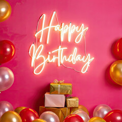 Happy Birthday Hand drawn text phrase. Calligraphy lettering word graphic, vintage art for posters and greeting cards design. Calligraphic quote in green ink isolated on white. Vector illustration 