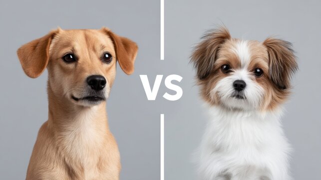 Detailed Comparison of Two Dog Breeds Highlighting itches and Ear Mites in Household Pets