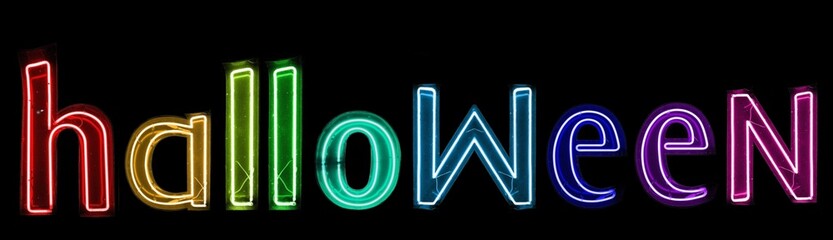 halloween néons arc-en-ciel 