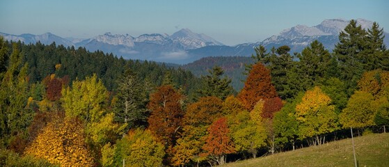 Obraz premium Alpenlandschaft am Croix de Nivolet in den französischen Alpen