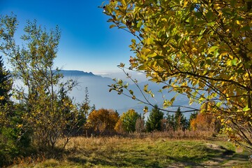 Fototapeta premium Blick vom Revard in Savoie in Frankreich