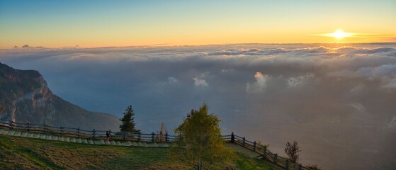 Blick vom Revard in Savoie in Frankreich
