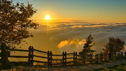 Fototapeta premium Blick vom Revard in Savoie in Frankreich