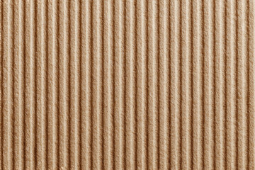 Close-up of corrugated cardboard texture