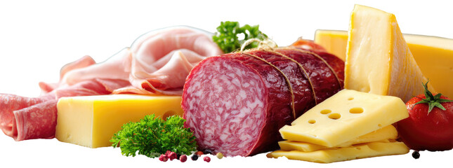 Assorted deli meats and cheeses