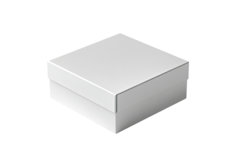 Blank white square gift box