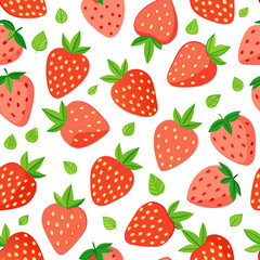 Strawberry Pattern Vector