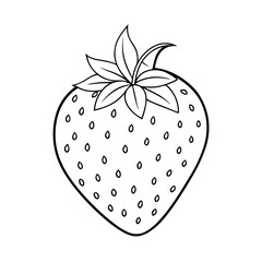 Hand-drawn Strawberry Outline