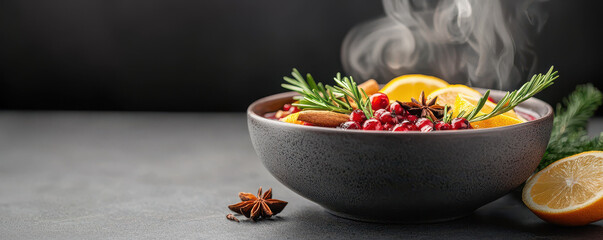 Festive holiday punch recipe cozy kitchen beverage warmth close-up christmas cheer and spice