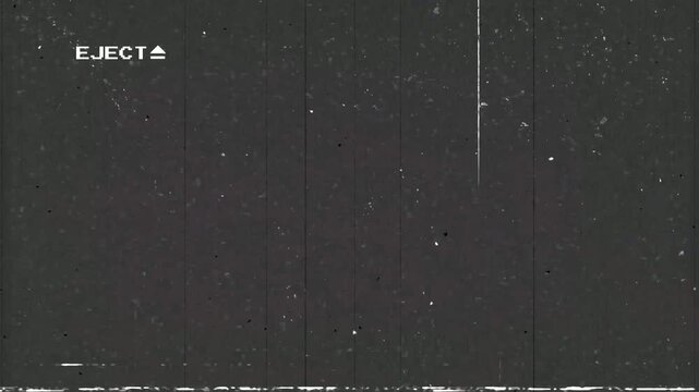 Eject vhs tape symbol blinking, Retro VCR eject with timeline overlay