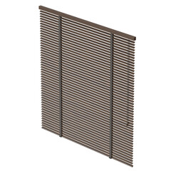 Wooden blinds in a modern interior, providing privacy and light control