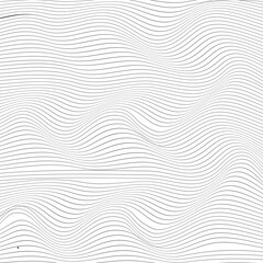 New simple wave line pattern art.