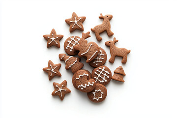 Festive winter event christmas cookie decorating cozy kitchen gingerbread reindeer joyful atmosphere family fun
