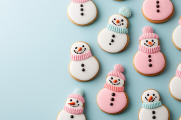 Snowman cookie decorating event winter wonderland holiday treats festive kitchen colorful delight