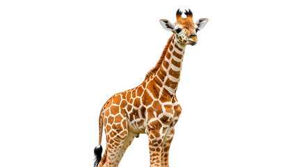 Fototapeta premium Pixel Art Giraffe Illustration - Wildlife Animal