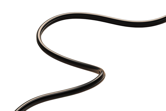 Abstract, flowing cable design, dark background, textured