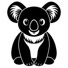 A detailed silhouette of a majestic lion s head facing forward isolated on white background silhouette