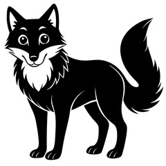 A detailed black silhouette of a majestic stag with large antlers isolated on white background silhouette