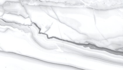 Abstract close-up of a marbled surface featuring grey veining on white