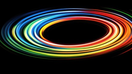 A colorful abstract vortex of energetic swirling light