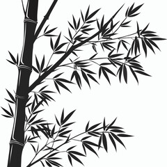 Obraz premium bamboo vector illustration