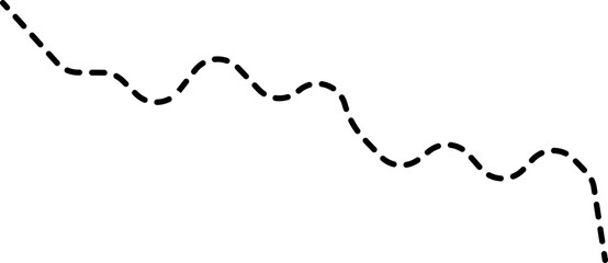 A dotted line graph showing a drop in the trend, represented in a vector-style chart diagram.