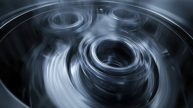 Microfuge Tubes Spinning at High Speed in a Centrifuge