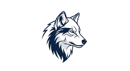 Naklejka premium Fierce Wolf Emblem
