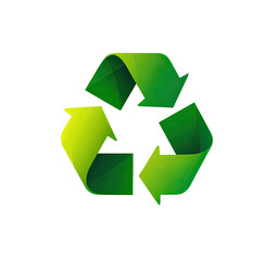 Obraz premium Recycled green arrows forming a circular symbol