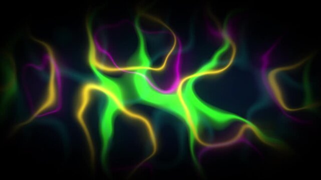 glowing wiggle line animation. dynamic background