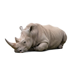 Fototapeta premium rhino isolated on transparent background