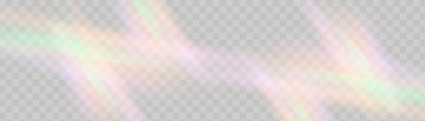 Holographic glass glow with colorful iridescent leaks.